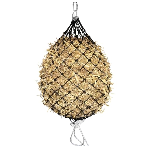 MIYABALA Heunetz für Pferde, 91,4 cm Länge, langsames Füttern, hochwertiges PE-Material, Heusäcke für Pferde, Ziegen, Schafe, einfach aufzuhängen, mit Stahl-Schnellverbindungen MIYABALA Heunetz für Pferde, 91,4 cm Länge, langsames Füttern, hochwertiges PE-Material, Heusäcke für Pferde, Ziegen, Schafe, einfach aufzuhängen, mit Stahl-Schnellverbindungen von MIYABALA