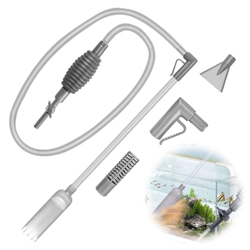 MJFENDAI Mulmsauger Aquarium, 3-in-1 Aquarium Wasserwechsler, Aquarium Reinigungsset für Boden-Reinigung Kies und Sand, Wasserwechsel, Scheiben-Pflege mit Schlauchventil MJFENDAI Mulmsauger Aquarium, 3-in-1 Aquarium Wasserwechsler, Aquarium Reinigungsset für Boden-Reinigung Kies und Sand, Wasserwechsel, Scheiben-Pflege mit Schlauchventil von MJFENDAI