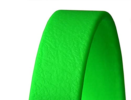 MJH® Beta Biothane Schleppleine mit Handschlaufe 3m lang & 16mm breit (neon grün) von MJH