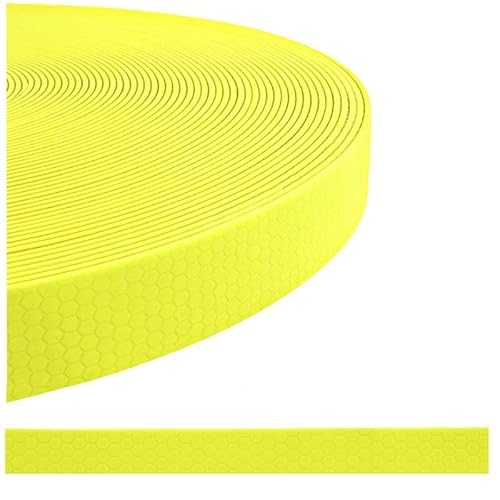 MJH® Schleppleine mit Handschlaufe 10mm breit neon gelb in verschiedenen Längen (10m) von MJH