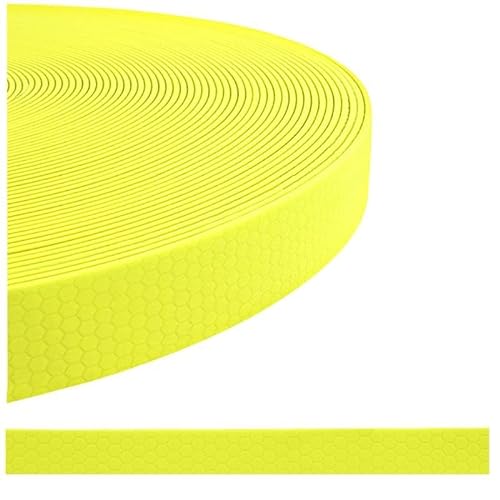 MJH® Schleppleine mit Handschlaufe 10mm breit neon gelb in verschiedenen Längen (12m) von MJH