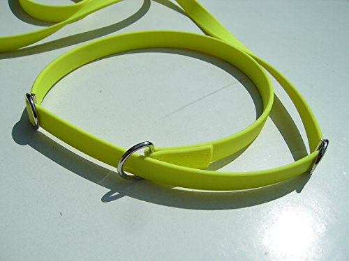 MJH Moxon, Retriever Leine vernäht 16mm breit, 3m lang mit Handschlaufe (gelb) von MJH