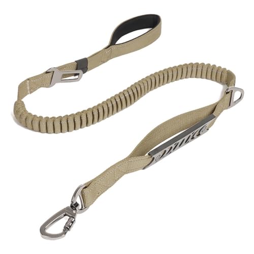 Auto-Sicherheitsgurt für Hunde, verstellbarer Haustier-Reise-Sicherheitsgurt mit sicherem Clip, strapazierfähiges Nylon-Design, Universalgröße für alle Rassen, einfach zu installieren, Khaki Auto-Sicherheitsgurt für Hunde, verstellbarer Haustier-Reise-Sicherheitsgurt mit sicherem Clip, strapazierfähiges Nylon-Design, Universalgröße für alle Rassen, einfach zu installieren, Khaki von MJLOMJ