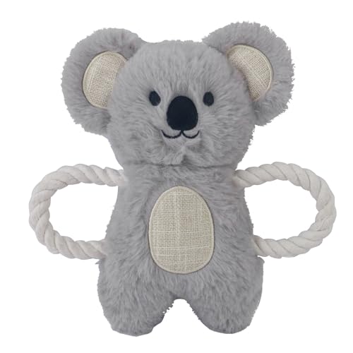 Engagierendes Hundespielzeug zur geistigen Stimulation: Quietschendes, Seil & Plüsch, interaktives Spiel für Welpen (8+ Wochen) & Hunde – Langeweile Busters & Gehirnspiele (Koala) von MJLOMJ