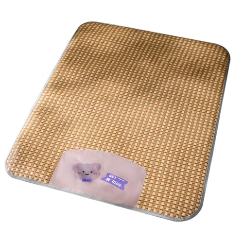 Haustier-Kühlmatte für Hunde und Katzen, 3-lagiges Design, langlebig, kratzfest, Sommer-Hundebett für drinnen und draußen, Reisen, leicht zu reinigen (M-60 x 50 cm) von MJLOMJ