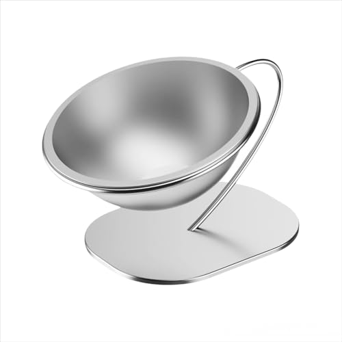 Katzennapf aus Edelstahl – 14 cm rutschfester Futternapf, Anti-Kipp-Design für Katzen und kleine Hunde, langlebig, leicht zu reinigen, Metall-Wassernapf, robuster Futternapf für Haustiere Katzennapf aus Edelstahl – 14 cm rutschfester Futternapf, Anti-Kipp-Design für Katzen und kleine Hunde, langlebig, leicht zu reinigen, Metall-Wassernapf, robuster Futternapf für Haustiere von MJLOMJ