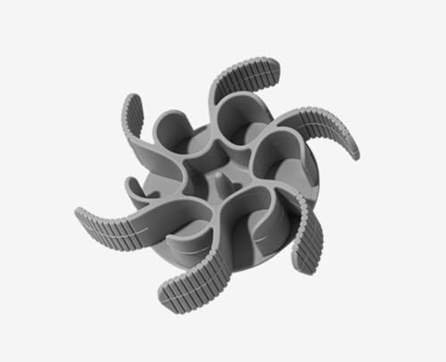 Slow Feeder Matte für Welpen – rutschfeste Hundenapf-Alternative, Anti-Choke-Puzzlematte für schnelle Esser, lustiges Welpenzubehör für kleine und mittelgroße Hunde (Grau) von MJLOMJ