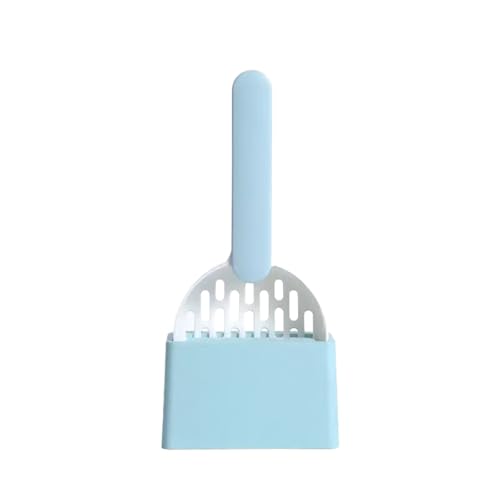 MKEMQXBEP 2SET Katzenstreuschaufel mit Basisreinigung Katzenstreuschaufel Kätzchen Toilettenreinigungswerkzeuge Heimtierbedarf(White Blue 2SET) von MKEMQXBEP