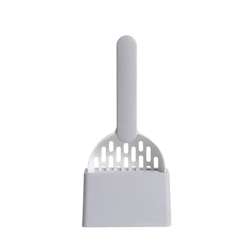 MKEMQXBEP 2SET Katzenstreuschaufel mit Basisreinigung Katzenstreuschaufel Kätzchen Toilettenreinigungswerkzeuge Heimtierbedarf(White Grey 2SET) von MKEMQXBEP