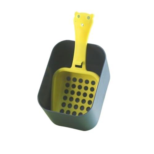 MKEMQXBEP Haustier-Reinigungsprodukte Katzenstreu Schaufel Kunststoff Haken integriert(Yellow 1set) von MKEMQXBEP