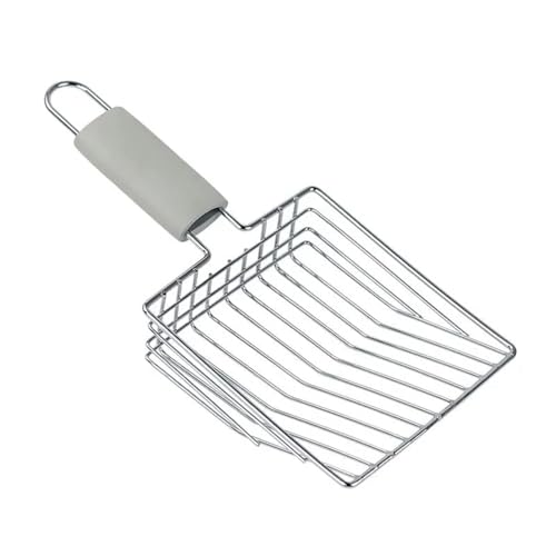 MKEMQXBEP Katzenstreu Schaufel Holzgriff mit Haken Edelstahl Sieben Kätzchen Reinigungswerkzeug Haustier Produkte(S3 1pc) von MKEMQXBEP