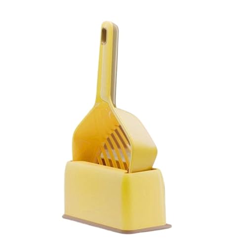 MKEMQXBEP Katzenstreuschaufel mit Halter Pooper Lifter Siebschaufel mit Griff Heimtierbedarf(Yellow 1set) von MKEMQXBEP