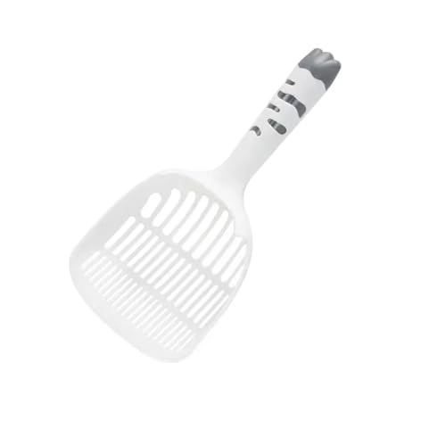 MKEMQXBEP Katzenstreuschaufel mit feinen Poren, Tofu-Wurfschaufel, Werkzeug, Heimtierbedarf(White Grey 1pc) von MKEMQXBEP