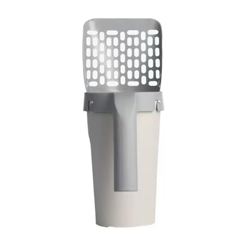 MKEMQXBEP Mit Müllsack Katzenstreuschaufel Hohlplastik Katzenstreuschaufel Filter Abnehmbar Große Kapazität(Without roll Bag 1pc) von MKEMQXBEP