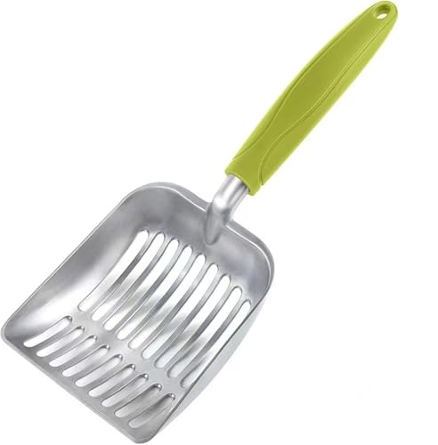 MKEMQXBEP Tragbare, einfache Katzentoilette, Katzenstreuschaufel(Green 1pc,Straight Grain) von MKEMQXBEP