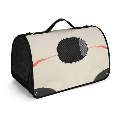 MKLYR Haustier-Tragetasche, ein schwarzer Vogel bedruckt, Haustier-Handtasche, atmungsaktives Netzgewebe, weiches Kissen, tragbare Tragetasche für Katzen und kleine Hunde, 45 x 26 x 23,5 cm MKLYR Haustier-Tragetasche, ein schwarzer Vogel bedruckt, Haustier-Handtasche, atmungsaktives Netzgewebe, weiches Kissen, tragbare Tragetasche für Katzen und kleine Hunde, 45 x 26 x 23,5 cm von MKLYR