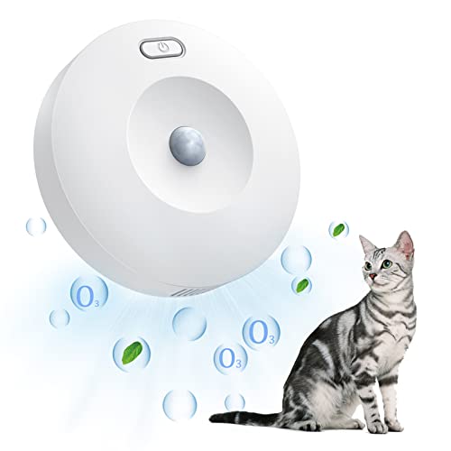 MKNZOME Katzenstreu Deodorizer, Intelligente Geruchseliminator für Katzenklo, 99% Desodorierung, Mini Haustier Geruch Genie Luftreiniger für Katzentoiletten Badezimmer Toilette und kleine Flächen#12 von MKNZOME