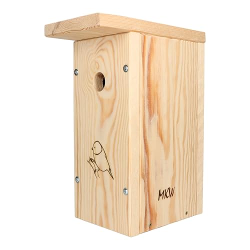 Vogelhaus Typ A Simple DIY MKW - Stabiler nisthaus für Wildvögel und Gartenvögel - Vogelhaus aus Nadelholz - Wetterfest Vogelhaus Typ A Simple DIY MKW - Stabiler nisthaus für Wildvögel und Gartenvögel - Vogelhaus aus Nadelholz - Wetterfest von MKW