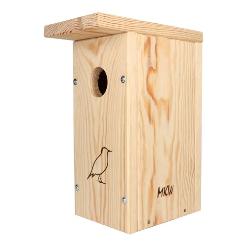 Vogelhaus Typ B Simple DIY MKW - Stabiler nisthaus für Wildvögel und Gartenvögel - Vogelhaus aus Nadelholz - Wetterfest Vogelhaus Typ B Simple DIY MKW - Stabiler nisthaus für Wildvögel und Gartenvögel - Vogelhaus aus Nadelholz - Wetterfest von MKW