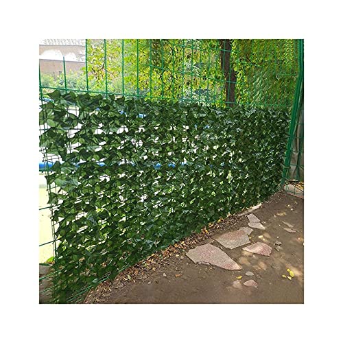 Outdoor Garten Künstliche Faux Ivy Privacy Fence, Hedge Leaf Wall Screen, Blatt Aus Polyester Balkon Dekorativer Schutzschirm Mit 50-Kabelbindern (Color : Green, Size : 1.5x4m)(1.5x10m) von MLLDM