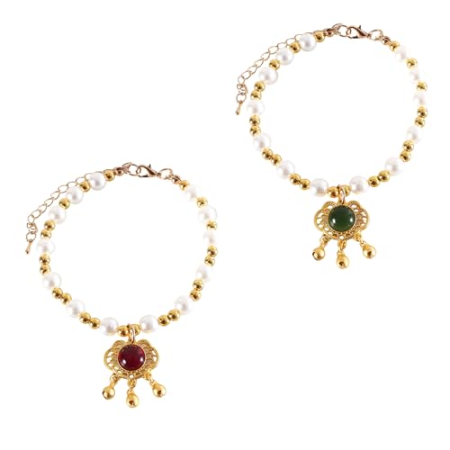 MLWSKERTY 2 Pack Perlen Strasssteine ​​Haustierkette Dekoration Halskette Schmuckanhänger Für Modestier Accessoires von MLWSKERTY