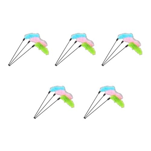 MLWSKERTY Kätzchen Zum Spielen Interaktives Lustiges Spielzeug Für Katzen Teaser Zauberstab Bunte Feder Und Glocke Geschenkfänger Übungsgerät Kitten Pl Wire Teaser MLWSKERTY Kätzchen Zum Spielen Interaktives Lustiges Spielzeug Für Katzen Teaser Zauberstab Bunte Feder Und Glocke Geschenkfänger Übungsgerät Kitten Pl Wire Teaser von MLWSKERTY