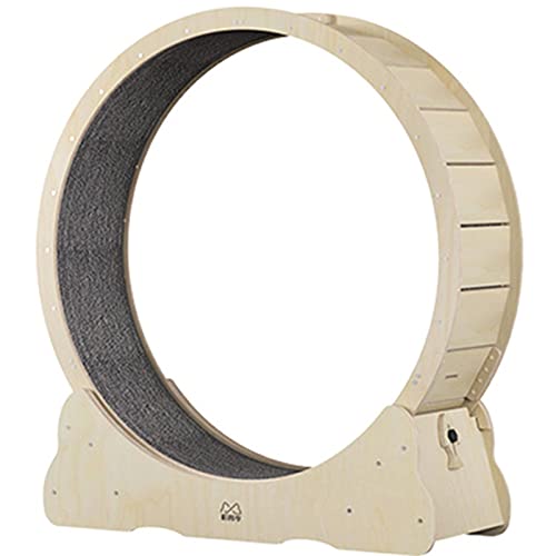 Cat Running Wheel, Indoor Cat Toys Exercise Wheel, Cute Natural Wood Cat Wheel for All Cat Wheel Gewichtsverlust Gerät, Cute Cat Furniture,S-Woodcolor Cat Running Wheel, Indoor Cat Toys Exercise Wheel, Cute Natural Wood Cat Wheel for All Cat Wheel Gewichtsverlust Gerät, Cute Cat Furniture,S-Woodcolor von MLYYYDSS