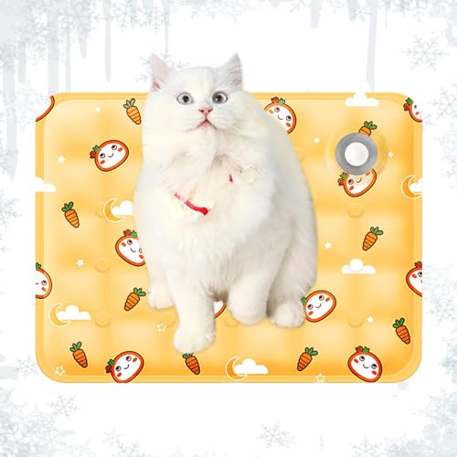 MLqkpwy 50x60cm Haustier Eisdecke, Kühlkissen Für Hunde, Kühlmatte Für Haustiere, Kühlmatte Für Hunde Selbst Kühlende Hundematte Sommer Kühlkissen Rutschfeste Hundematte Für Zuhause Unterwegs Oder ImP von MLqkpwy