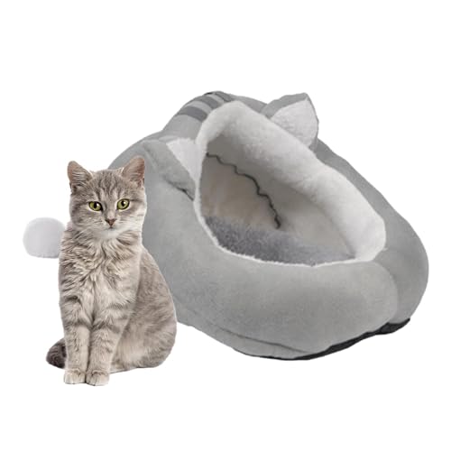 MLqkpwy Katzenbetthöhle mit Kapuze, Katzenbetthöhle für Hauskatzen - Gemütlicher Hausschuh für Haustiere,Weiches, Bezauberndes, warmes Katzenbett mit Haustierbezug und Rutschfester Unterseite für MLqkpwy Katzenbetthöhle mit Kapuze, Katzenbetthöhle für Hauskatzen - Gemütlicher Hausschuh für Haustiere,Weiches, Bezauberndes, warmes Katzenbett mit Haustierbezug und Rutschfester Unterseite für von MLqkpwy