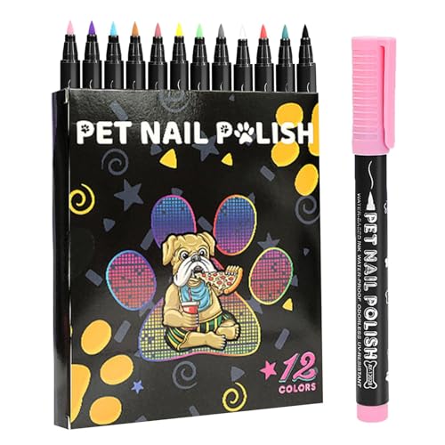 MLqkpwy Nagellack für Hunde, Nagellack für Haustiere, Nagellack-Set für Haustiere, kreatives Stifte-Set für Hunde, MLqkpwy Nagellack für Hunde, Nagellack für Haustiere, Nagellack-Set für Haustiere, kreatives Stifte-Set für Hunde, von MLqkpwy