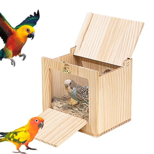 MLqkpwy Nistkasten für Nymphensittiche, Vogelzuchtkasten | Vogelhaus Nistkasten, für Papageien und Nymphensittiche, transparentes Acryl-Vogelhäuschen für Wellensittiche, Nymphensittiche, MLqkpwy Nistkasten für Nymphensittiche, Vogelzuchtkasten | Vogelhaus Nistkasten, für Papageien und Nymphensittiche, transparentes Acryl-Vogelhäuschen für Wellensittiche, Nymphensittiche, von MLqkpwy