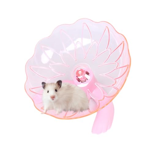 MLqkpwy Silent Hamster Wheel | Hamster Laufräder - Mäusekäfig Zubehör Stabil, Transparent Jogging Spinner, Haustier Anreicherung für Frettchen Chinchilla Spielen von MLqkpwy