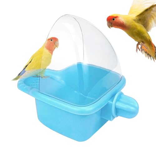 MLqkpwy Vogeltränke für Sittiche im Käfig, Vogeltränke, transparent, für Käfig, Papageienbadewanne, Vogeltränke, Vogelkäfig, Zubehör für Vogeltränke MLqkpwy Vogeltränke für Sittiche im Käfig, Vogeltränke, transparent, für Käfig, Papageienbadewanne, Vogeltränke, Vogelkäfig, Zubehör für Vogeltränke von MLqkpwy
