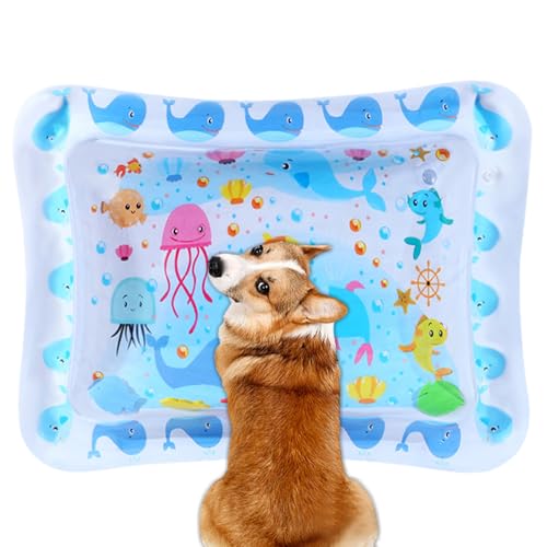 MLqkpwy Wasserspielmatte, faltbares Hunde-Wasserbett, Haustierbedarf, verdicktes Krabbelkissen, aufblasbar für Familie, Schlafen, alle Altersgruppen, heißes Wetter, drinnen und draußen, Wohnzimmer MLqkpwy Wasserspielmatte, faltbares Hunde-Wasserbett, Haustierbedarf, verdicktes Krabbelkissen, aufblasbar für Familie, Schlafen, alle Altersgruppen, heißes Wetter, drinnen und draußen, Wohnzimmer von MLqkpwy