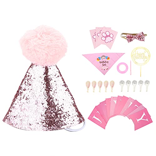 Hund Geburtstag Schal Hut süße Fliege Alles Gute zum Geburtstag Banner für Welpen Geburtstagsfeier Hund Geburtstag Schal Hut süße Fliege Alles Gute zum Geburtstag Banner für Welpen Geburtstagsfeier von MMABEUTF