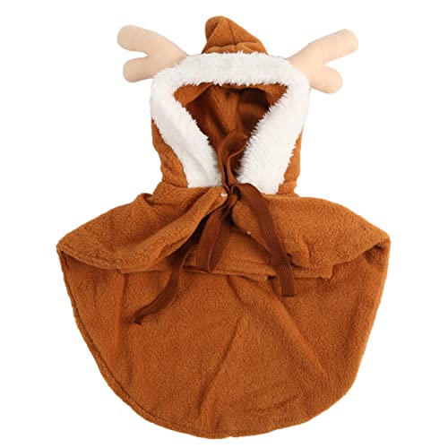 Süßer Hund Weihnachtsfestelte Kostüm weich warm lose modische Hundepapler Elch -Hoodie -Mantel (S) von MMABEUTF