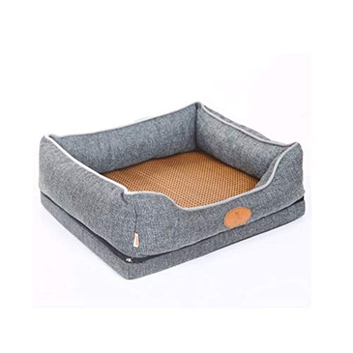 MMAWN Haustierbett for Hunde, weiches warmes Tatzen-Haustierbett-Sofa wasserdicht mit entfernbarem u. Waschbarem (mehrfache Farbe, mehrfache Größen) (Color : A, Size : 75 * 60cm) von MMAWN