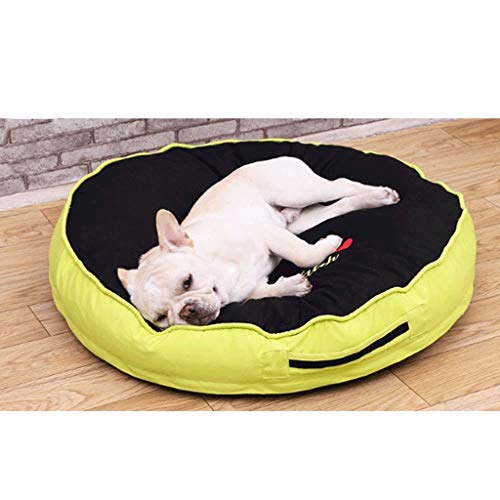 MMAWN Orthopädisches Hundebett Komfortables Donut Cuddler Rundes Hundebett Weiches waschbares Hundekissenbett (Color : B, Size : 80 * 80 * 12cm) von MMAWN