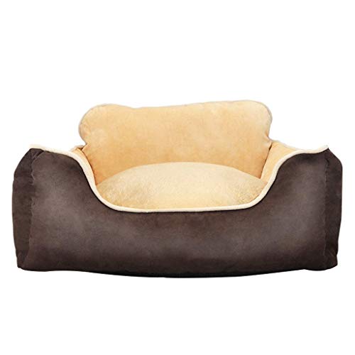 MMAWN Pet Products Beheiztes Haustierbett Deluxe Hundebett (Braun) (Mehrere Größen) (Size : 75 * 60 * 23cm) von MMAWN