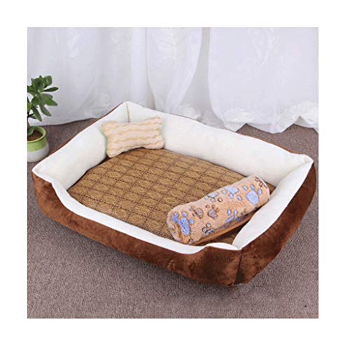 MMAWN Produkte Selbstwärmendes Lounge Sleeper-Haustierbett (mehrere Größen) (Kaffee beige) (Size : 70 * 50cm) von MMAWN
