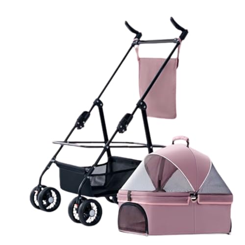 Haustier-Buggy, Reise-Haustier-Buggy, faltbarer kleiner und mittelgroßer Hunde-/Katzenwagen mit Aufbewahrungskorb, Sicherheitsgurt und Getränkehalter, 4 Räder, Welpen-Kinderwagen C, 96 * 59 * 50 cm(B) Haustier-Buggy, Reise-Haustier-Buggy, faltbarer kleiner und mittelgroßer Hunde-/Katzenwagen mit Aufbewahrungskorb, Sicherheitsgurt und Getränkehalter, 4 Räder, Welpen-Kinderwagen C, 96 * 59 * 50 cm(B) von MMBUY