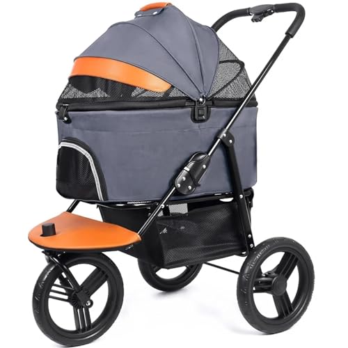 Kinderwagen for Haustiere, Haustiertasche, Tragetaschen und Taschen, Haustierbedarf, Hundekinderwagen for mittelgroße/kleine Hunde, Aufbewahrungskorb for Haustiertrolley und Ein-Knopf-Klapprahmen for Kinderwagen for Haustiere, Haustiertasche, Tragetaschen und Taschen, Haustierbedarf, Hundekinderwagen for mittelgroße/kleine Hunde, Aufbewahrungskorb for Haustiertrolley und Ein-Knopf-Klapprahmen for von MMBUY