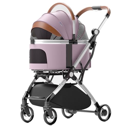 Kinderwagen for Haustiere, zusammenklappbarer Hundebuggy, zusammenklappbarer Kinderwagen for Haustiere, 4 Räder, Hunde-/Katzenwelpenbuggy mit abnehmbarer Reisetasche for kleine/mittelgroße Haustiere, Kinderwagen for Haustiere, zusammenklappbarer Hundebuggy, zusammenklappbarer Kinderwagen for Haustiere, 4 Räder, Hunde-/Katzenwelpenbuggy mit abnehmbarer Reisetasche for kleine/mittelgroße Haustiere, von MMBUY