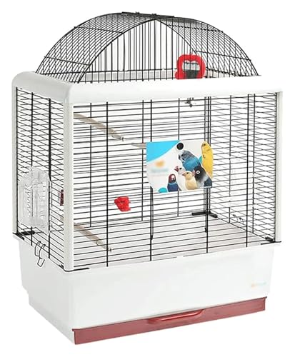 Vogelbauer, Vogelkäfig Leicht zu reinigender Schubladentyp Vogelkäfig Automatischer Farbspritzprozess Flugvogelkäfig Tragbar von MMDXDLX