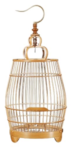 Vogelbauer, Vogelkäfig Leicht zu reinigender tragbarer Vogelkäfig for kleine und mittelgroße Vögel, Top-Haken-Design, tragbarer Flugvogelkäfig(A) von MMDXDLX