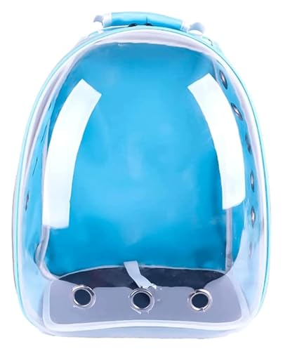 Vogelbauer, Vogelkäfig Leichte Reisetasche for kleine und mittelgroße Vögel, multifunktional, transparent, tragbar(Blue-) von MMDXDLX