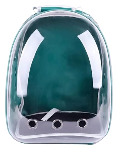 Vogelbauer, Vogelkäfig Leichte Reisetasche for kleine und mittelgroße Vögel, multifunktional, transparent, tragbar(Green-) von MMDXDLX