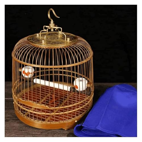 Vogelbauer, Vogelkäfig Rollständer Tragbarer Reisevogelflugkäfig Mit Haken Vogelkäfig for Kleine Und Mittlere Vögel Tragbar(A-Set) von MMDXDLX