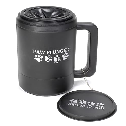 Paw Plunger Pfotenreiniger für Hunde Large, Schwarz von MMP Living