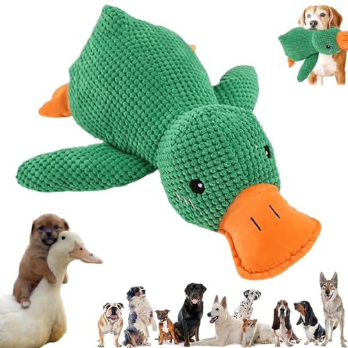 MMUNNA Zentric Quack-Quack Duck Dog Toy,Zentric Dog Toy,Zentric Plush Dog Toy,Dog Stuffed Animals Chew Toy,Quacking Duck Toy for Dog,Squeaky Dog Chew Toys (Green) von MMUNNA
